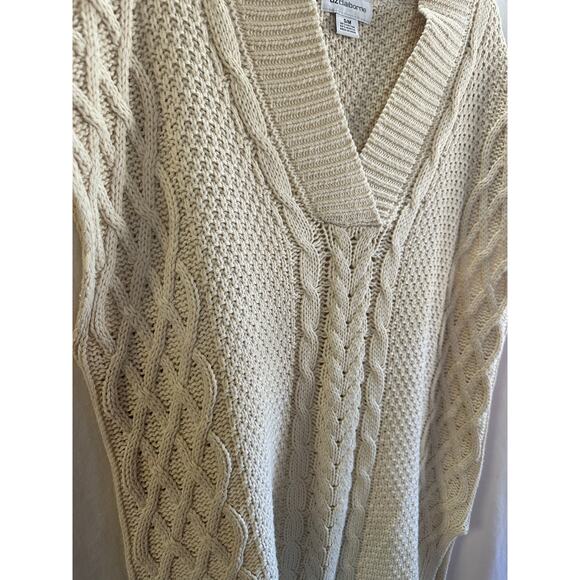 Liz Claiborne Cable Knit Sweater Vest – Size S/M (P2P 24”) - Picture 4 of 7
